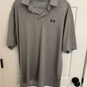 Under Armour Men's Heather Gray Polo
